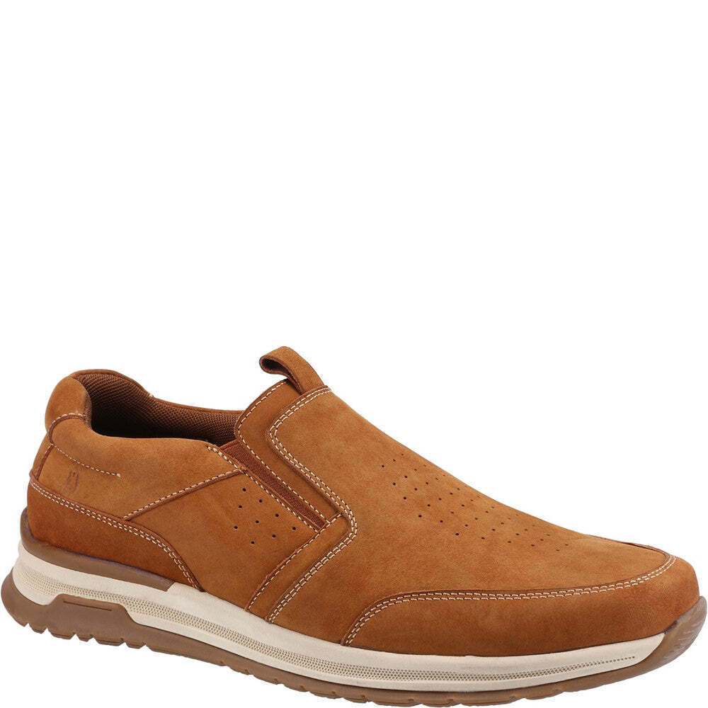 Hush Puppies Herren Cole Leder Freizeitschuhe (Tan)