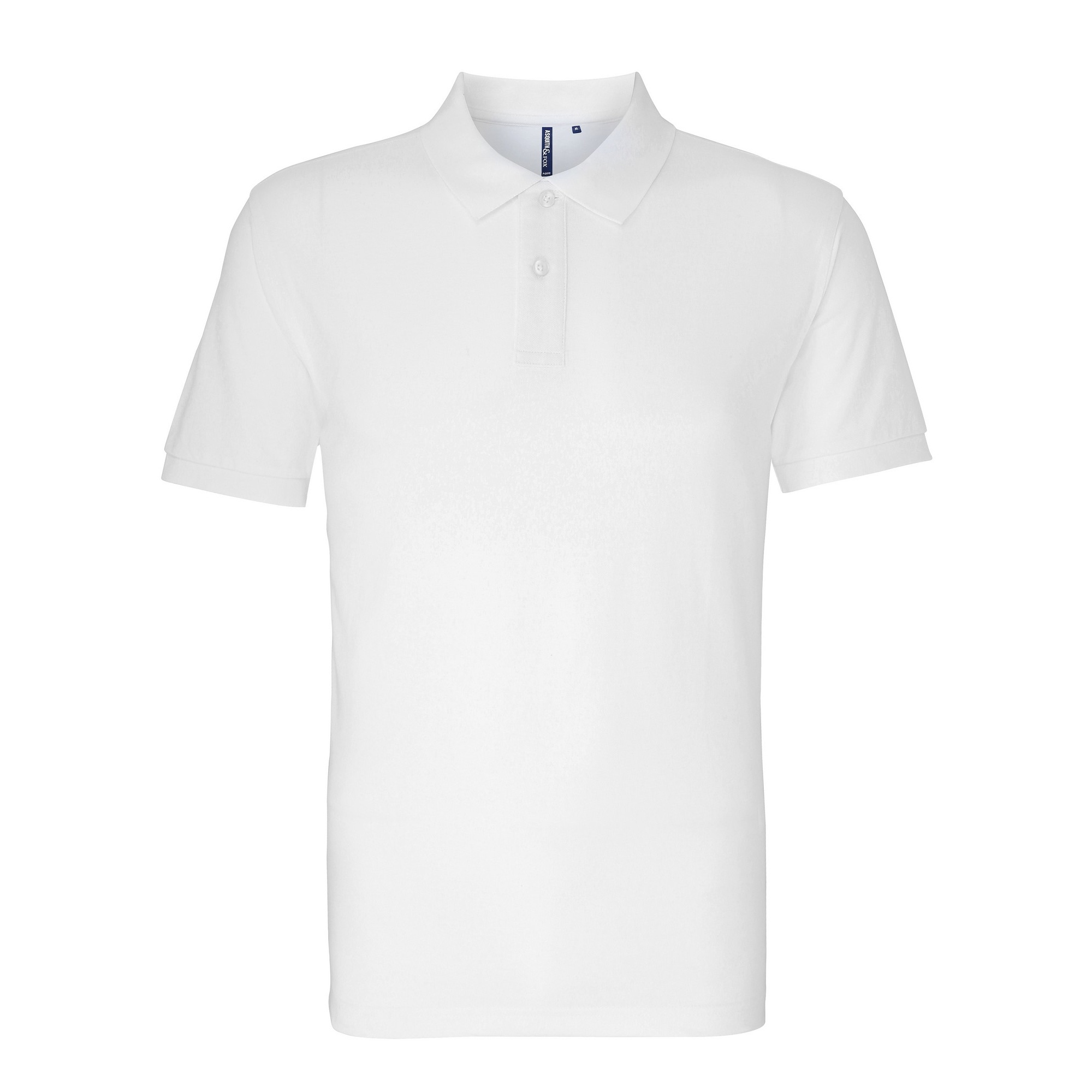 Asquith & Fox Herren-Poloshirt mit kurzen Ärmeln (Weiß) Image