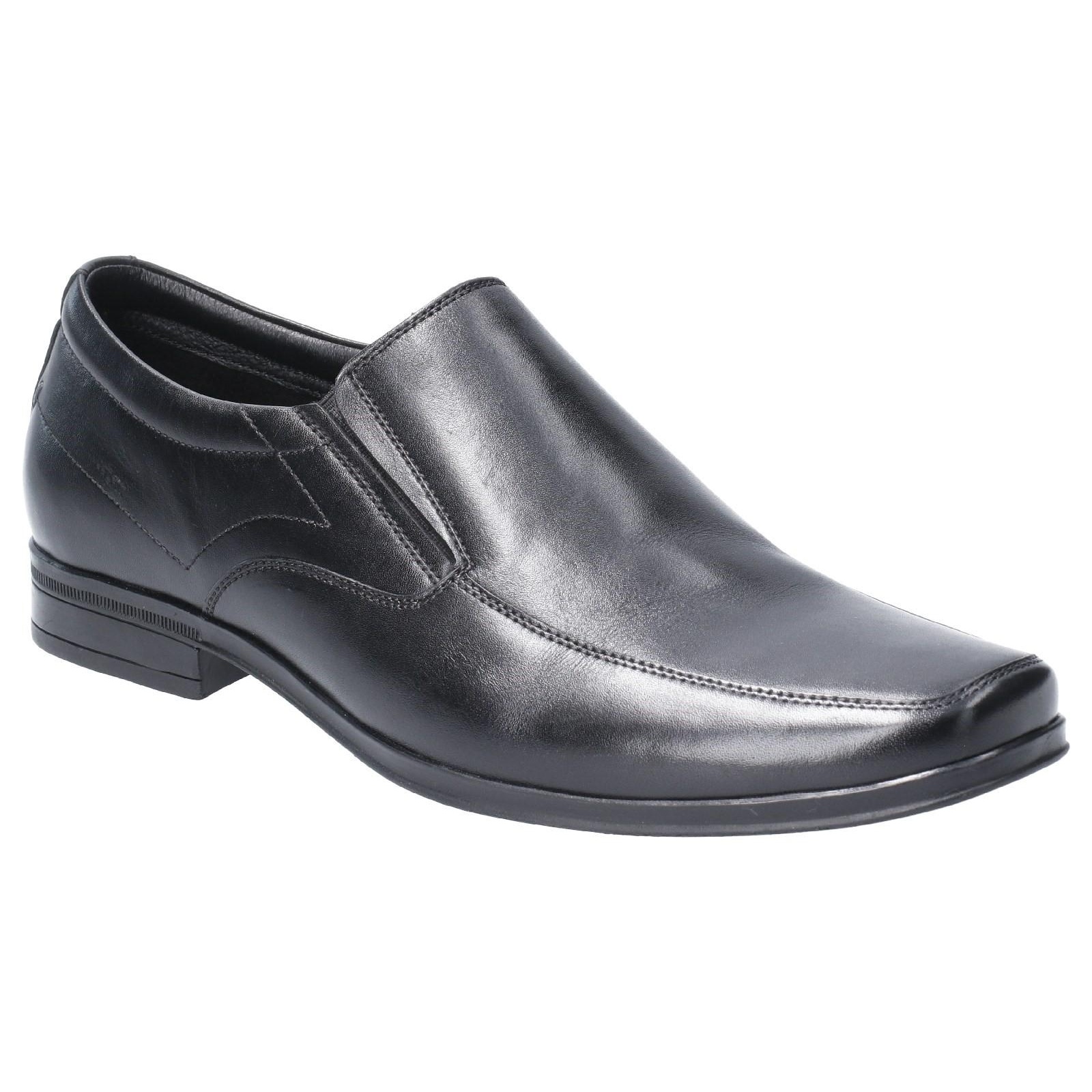 Hush Puppies Herren Billy Slip On Lederschuh (Schwarz)
