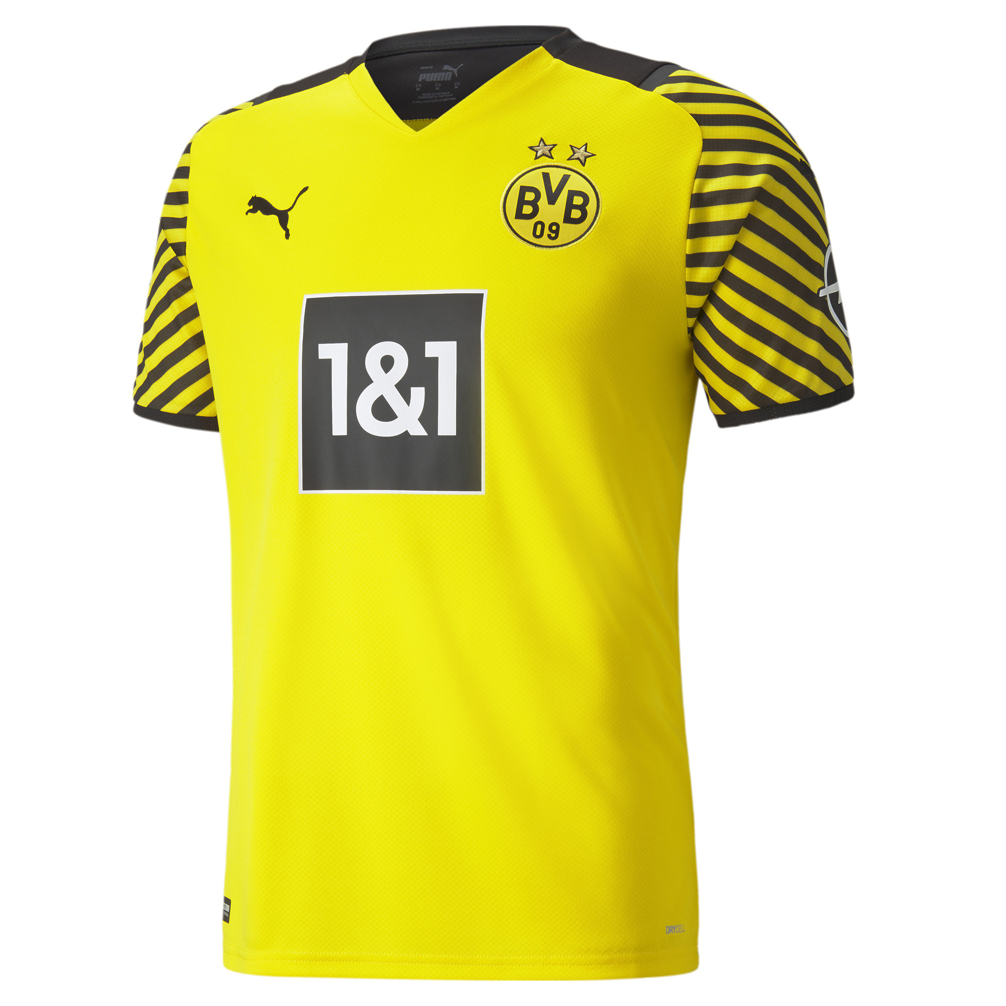PUMA BVB Home Replik Kurzarm V-Ausschnitt gelbe Herren T-Shirt 759036 01 Image