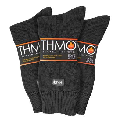 THMO - 3er Pack Multipack Herren dicke warme Wintersocken mit Comfort Top Image