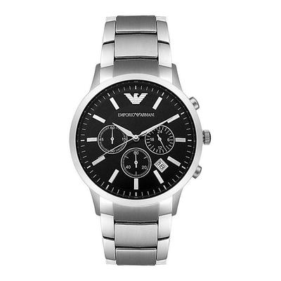 Emporio Armani Renato Silber Herren Armbanduhr AR2434