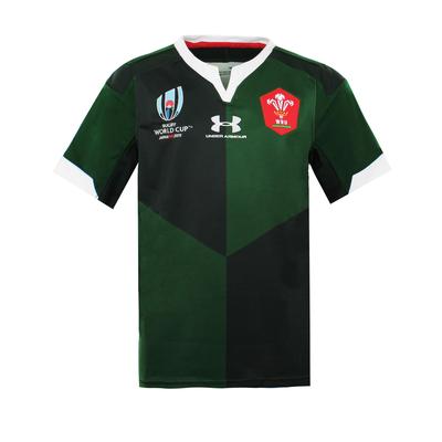 Under Armour Rugby World Cup ausgestattet Kurzschlärmgrüne Kinder T-Shirt 1341641 305