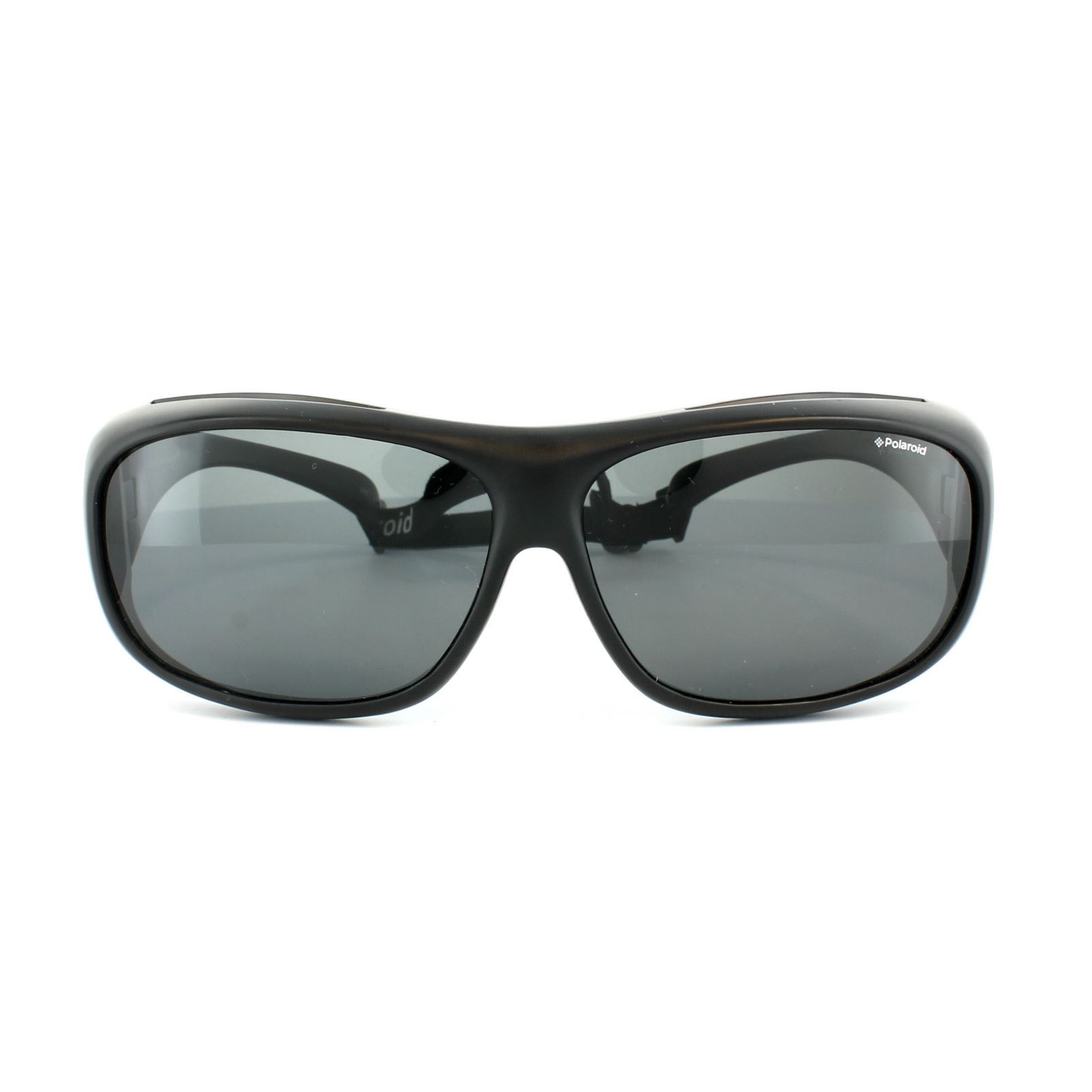 Polaroid Suncovers Wrap Unisex Schwarz Grau Polarisierte Sonnenbrille Image