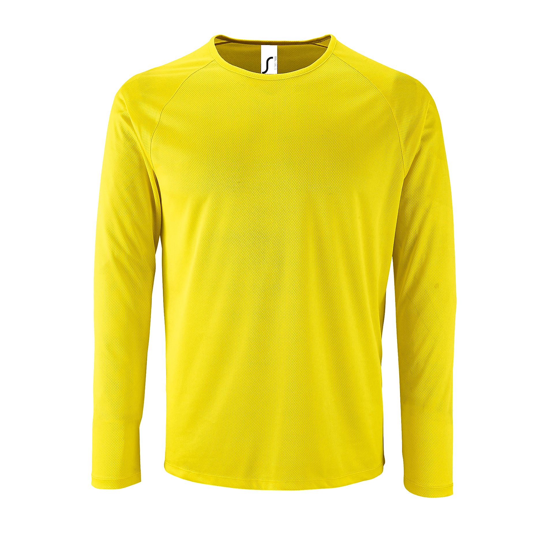 SOLS Mens Sporty Long Sleeve Performance T-Shirt (Neongelb) Image
