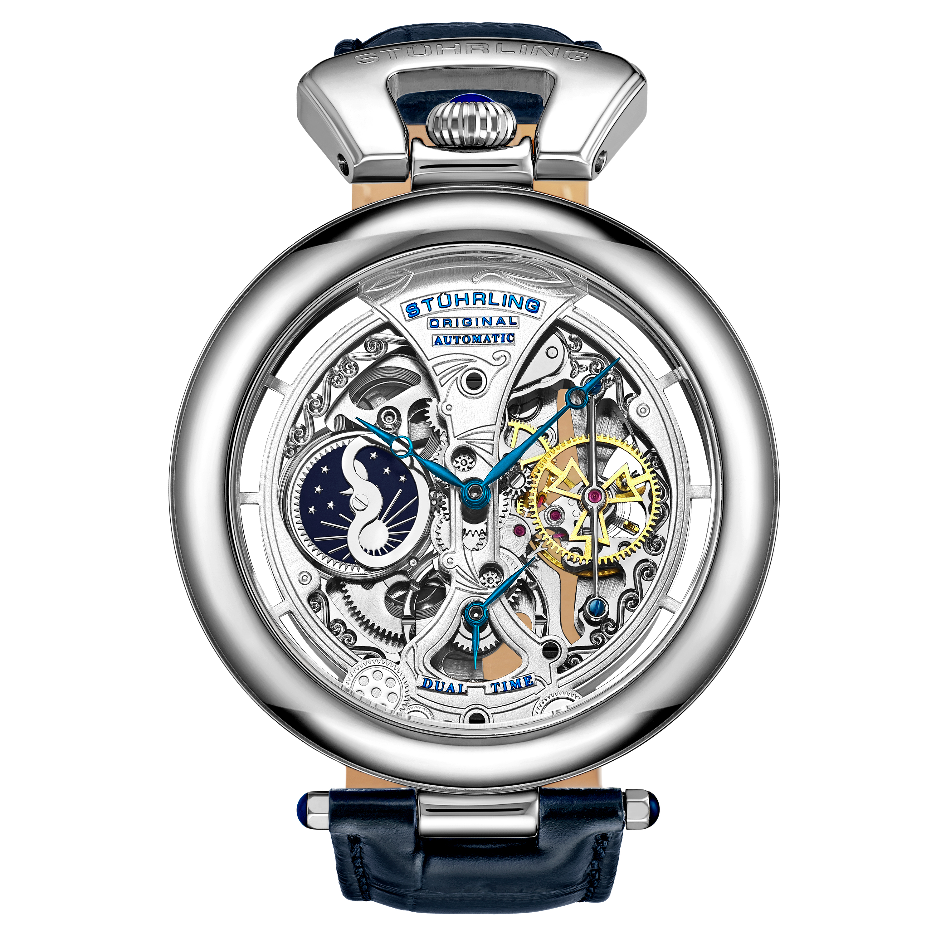 Silberne Emperor's Grandeur Automatik 49mm Skeleton Image