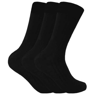 Sock Snob Homme 3 paires laine chaudes anti ampoule respirantes chaussettes - Noir Image