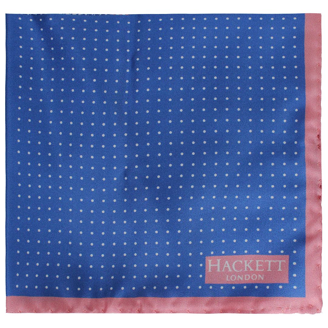 Hackett London gedruckte Quad -Mens Blue/Pink Hank Taschentücher Image