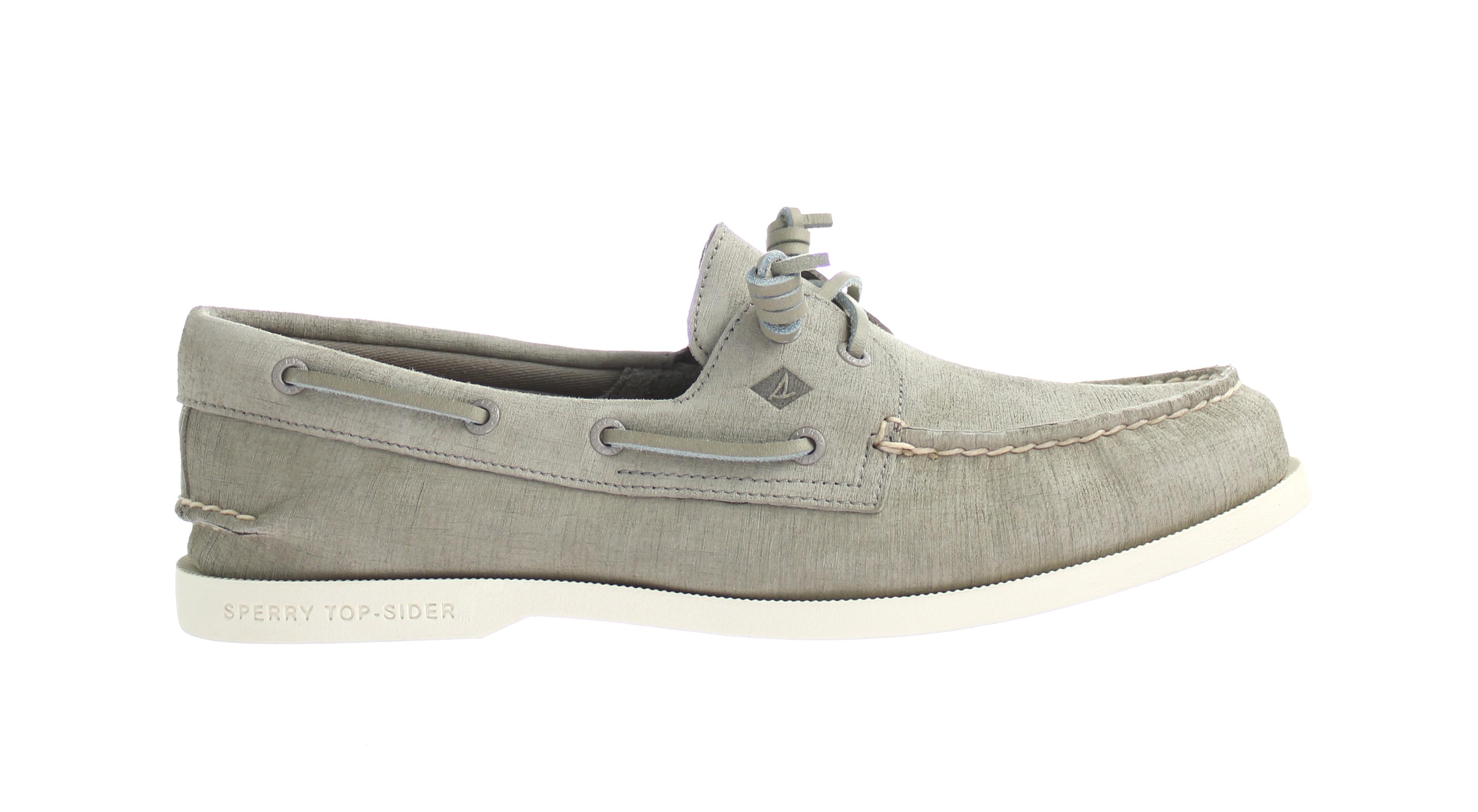 Sperry A/O 2-Eye Plushwave Womens Grey Boat Schuhe