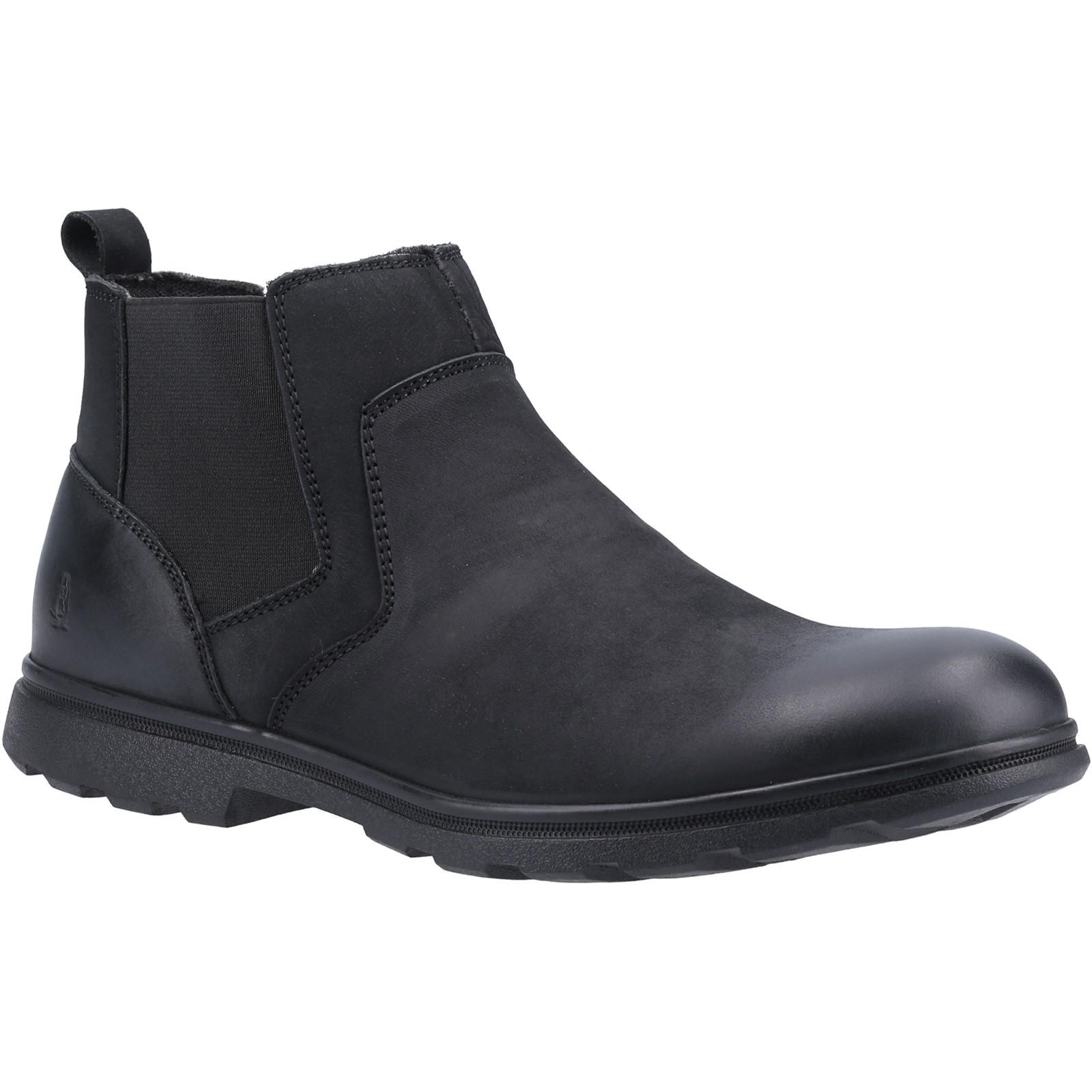 Hush Puppies Herren Tyrone Nappaleder Stiefel (Schwarz)