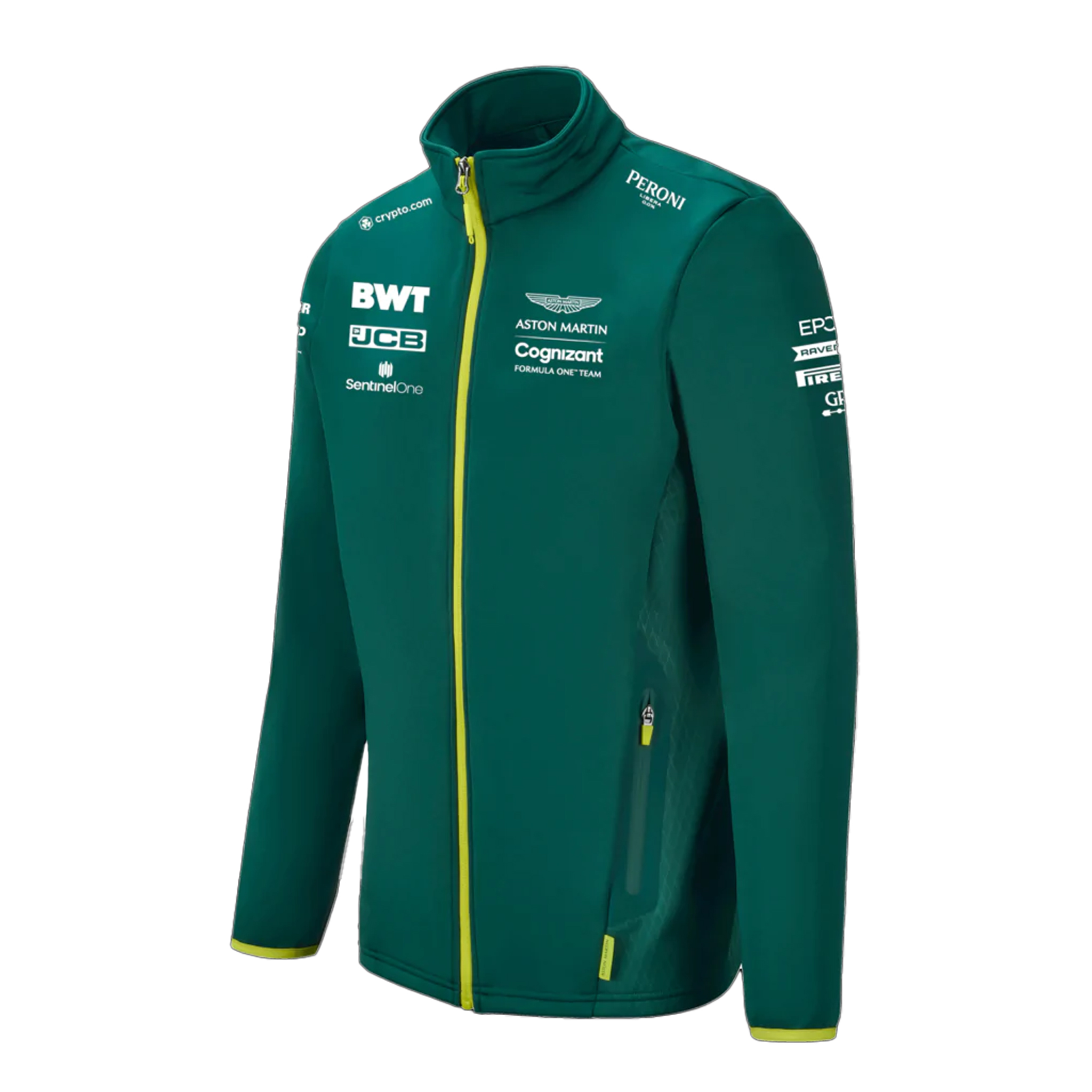 Aston Martin Cognizant F1 Offizielles Team Herren Green Softshelljacke Image