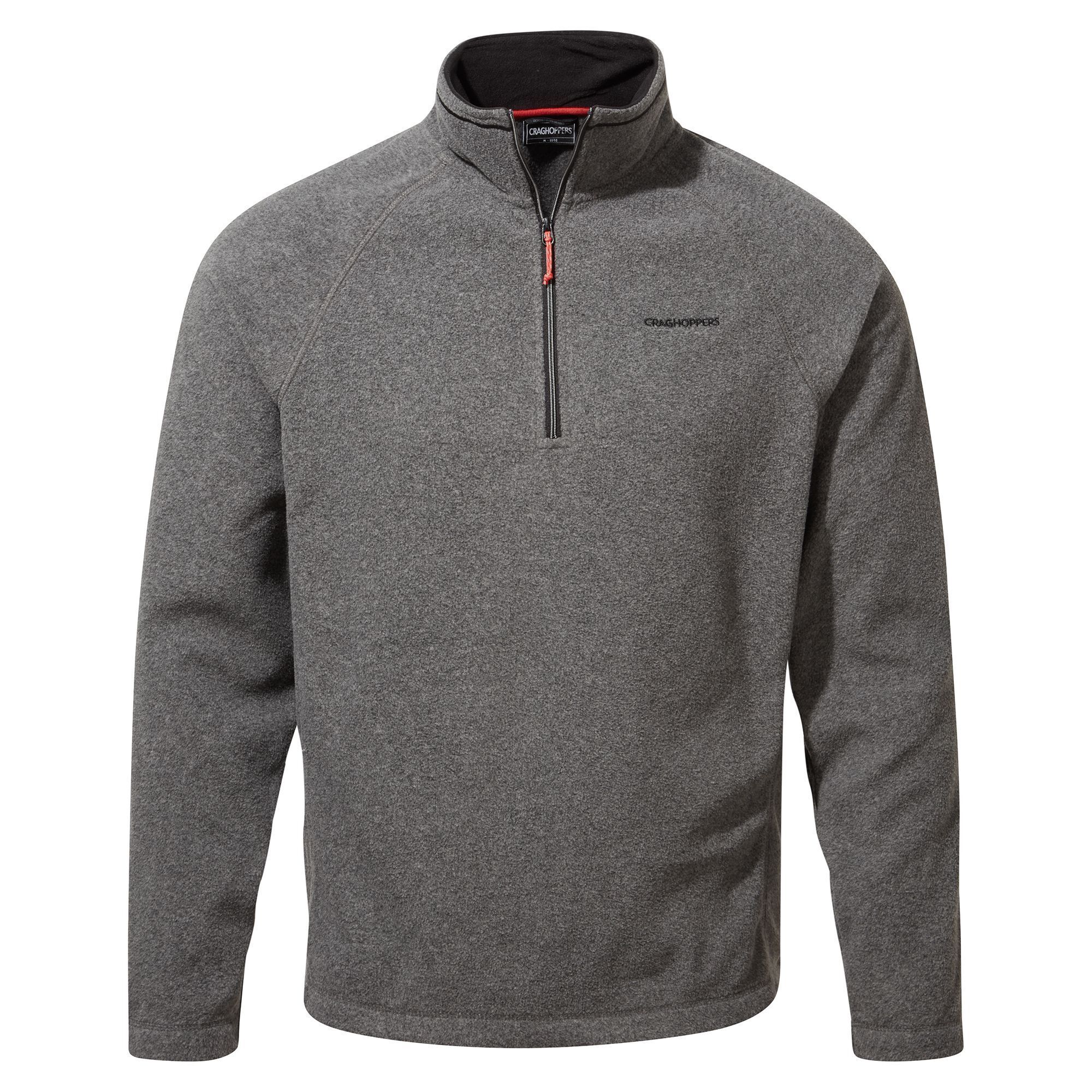 Craghoppers Mens Corey VI Half Zip Fleece Top (Black Pepper Marl) Image
