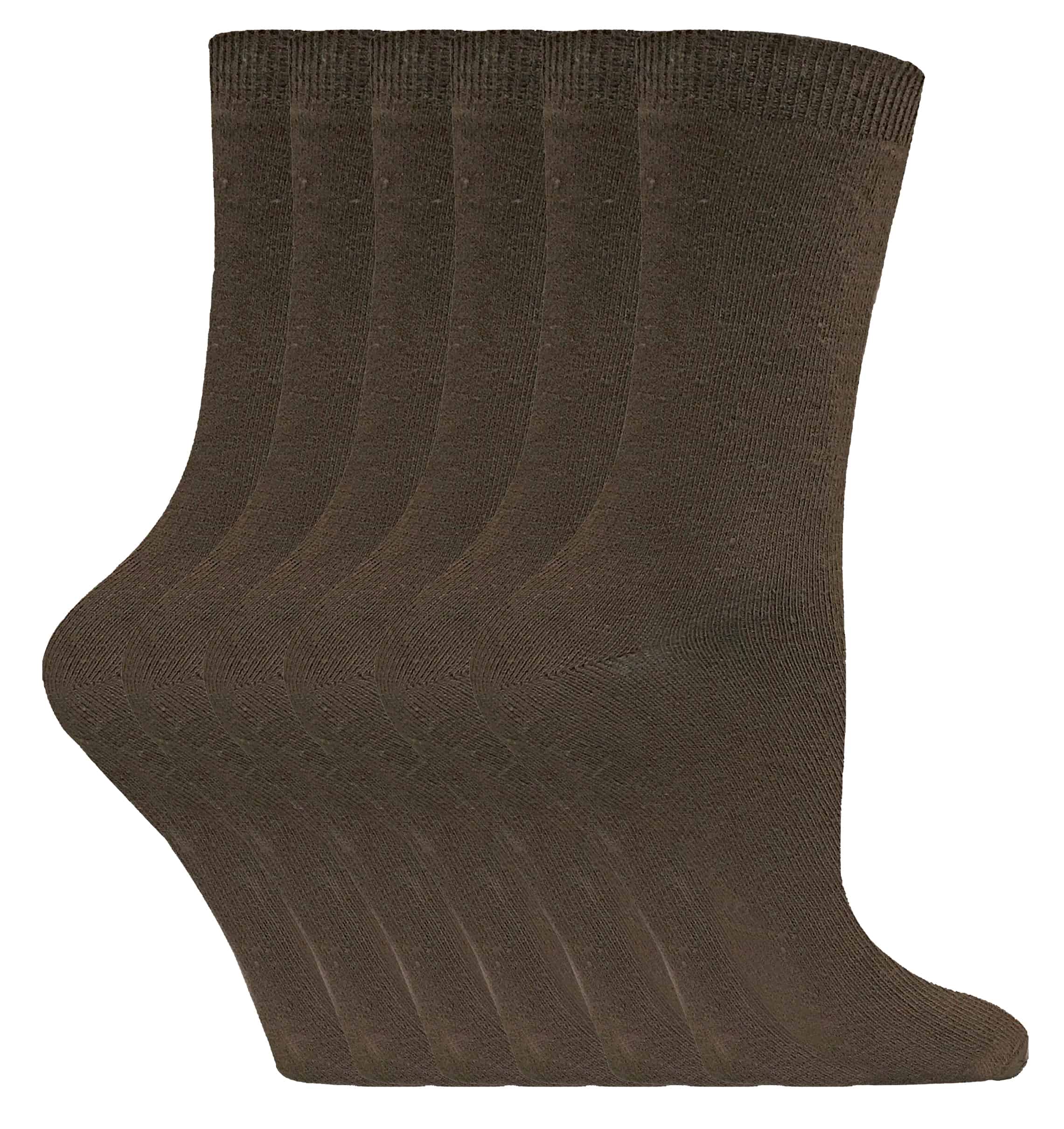 Sock Snob - 6 Paar Damen Socken aus einfarbiger Baumwolle Image