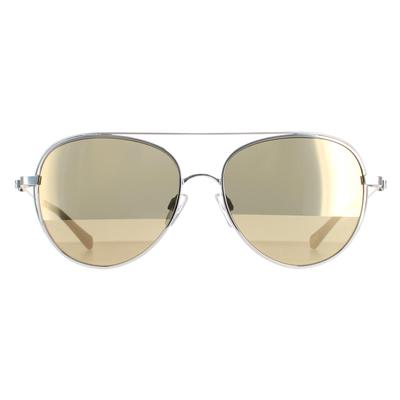 Ted Baker Aviator Damen Silber Gold Braun TB1575 Runa