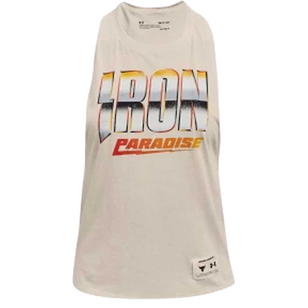 Under Armor Project Rock Womens Iron Tanpop Top Image