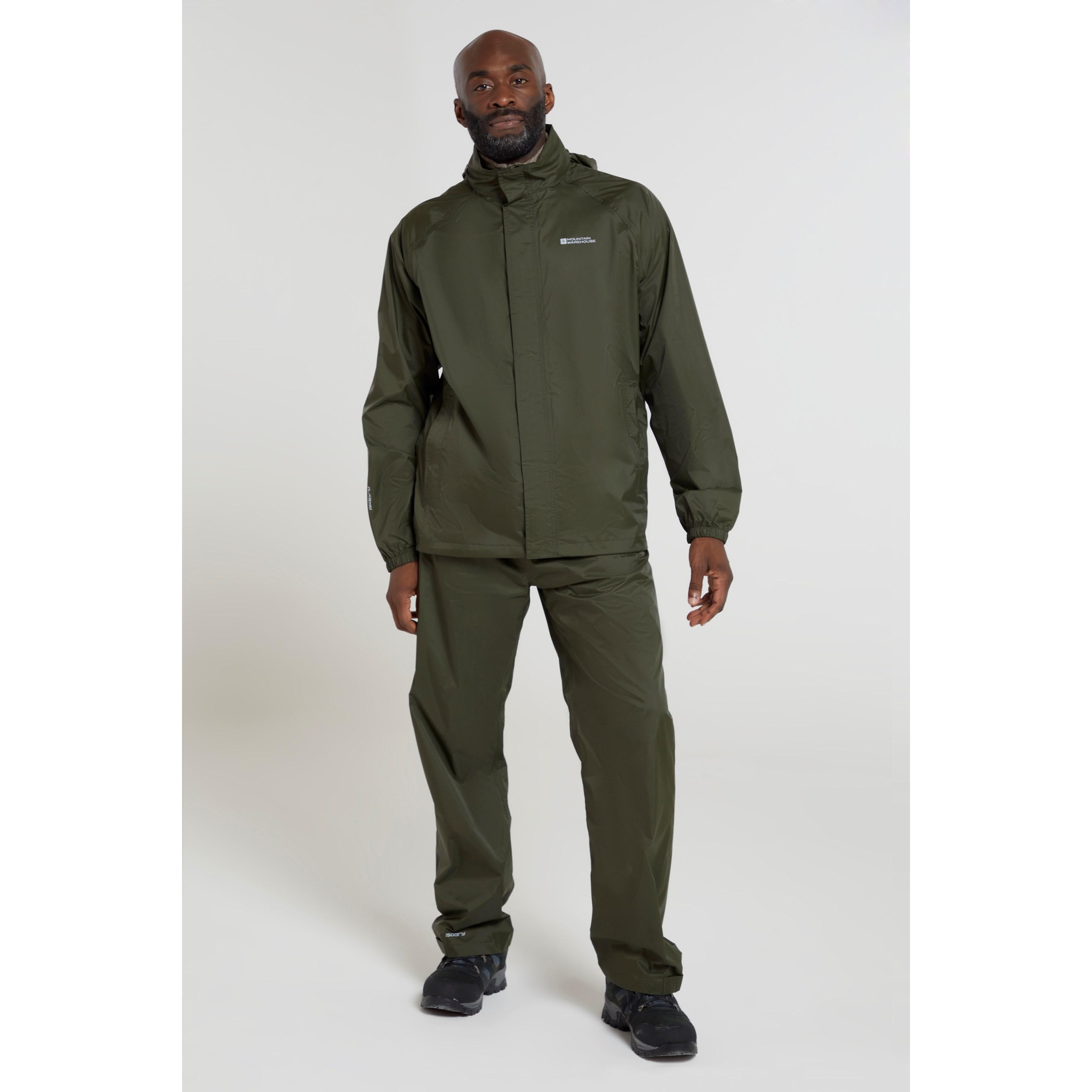 Mountain Warehouse Herren Pakka Wasserdicht über Hose (Khaki Grün) Image