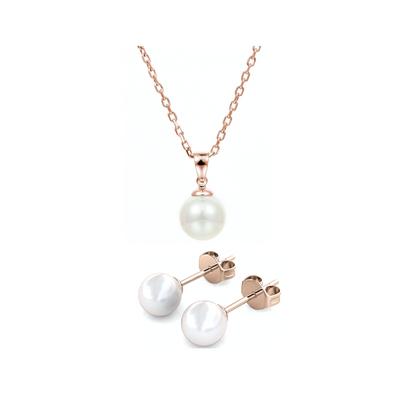 Perlmuttset - Rose Gold und Kristall Image