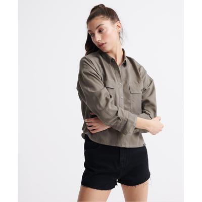 SUPERDRY Oversize-Bluse Desert