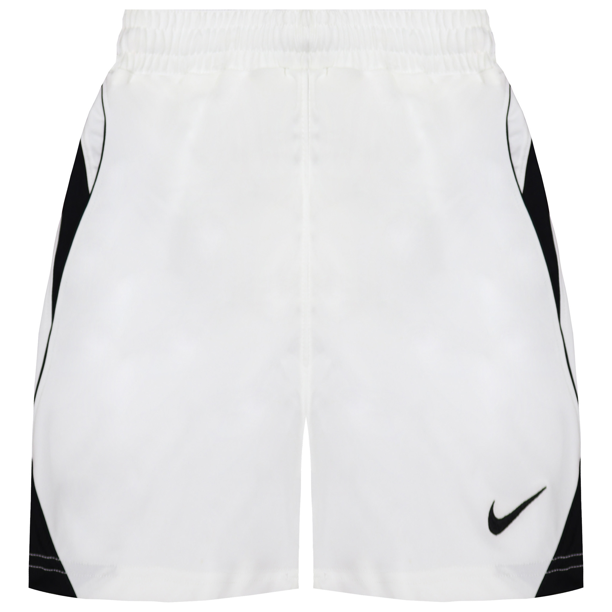 Nike Stretch Taille White/Black Graphic Logo Boys Shorts 217258 100 Image