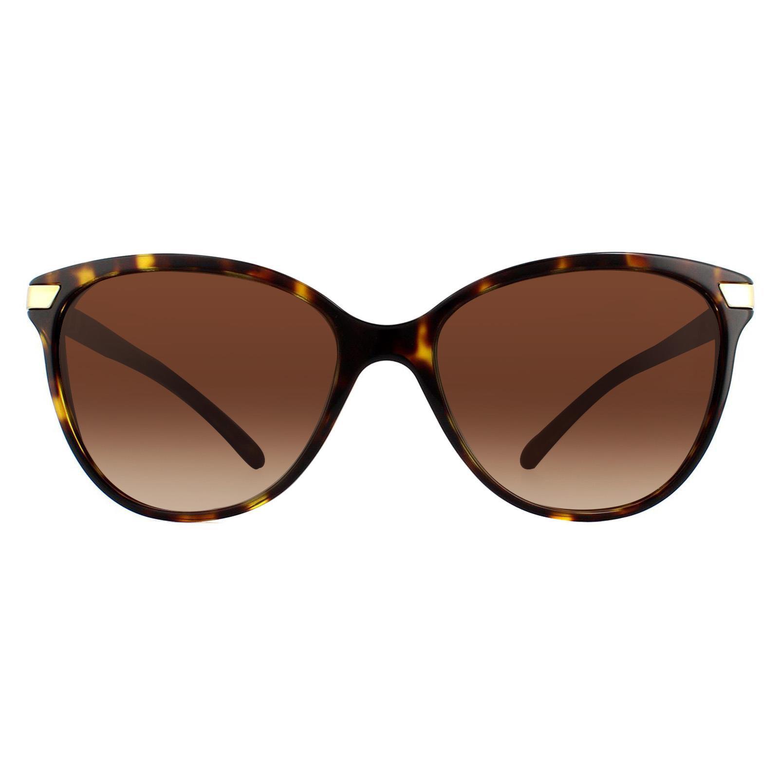 Burberry Lunettes De Soleil BE4216 300213 Sombre Havana Avec Dégradé Brun En Or Image