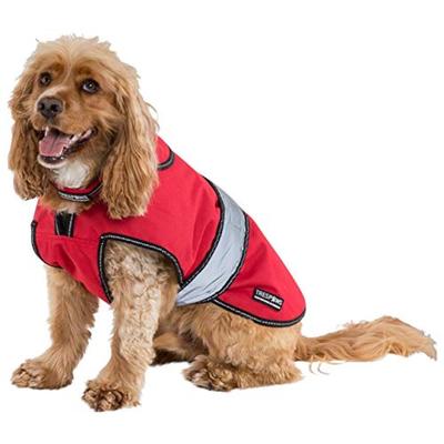 Trespass Duke Wetterfeste Hundejacke mit herausnehmbarem Innenfleece (rot)