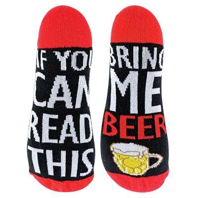 Wenn du diese Socken lesen kannst, bring mir Bier-Socken Image