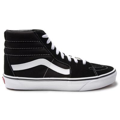 Vans Herren Turnschuhe SK8 Hi Top Canvas Leder Lace Up schwarz weiß