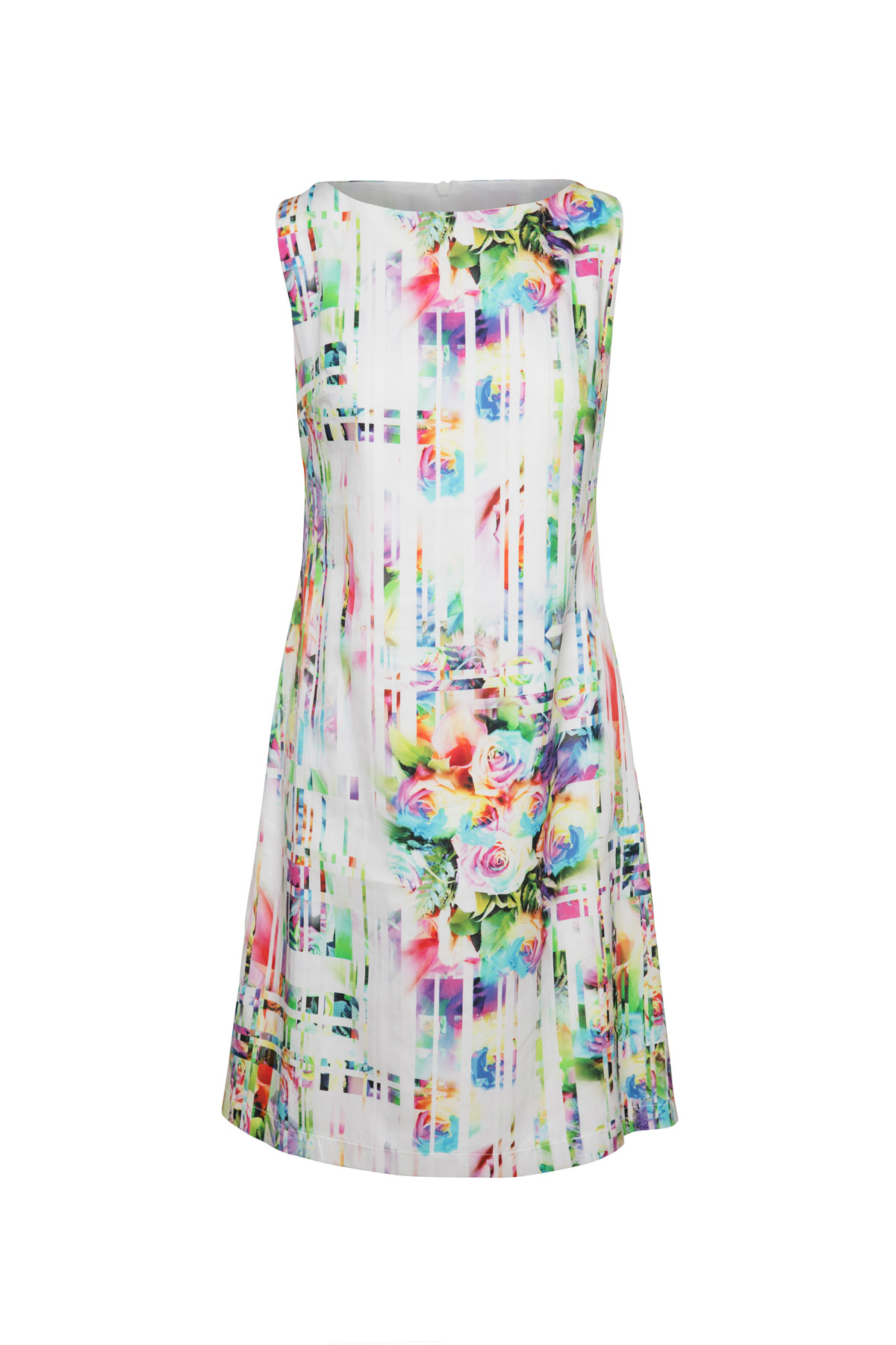 Ärmelloses Kleid mit Blumendruck Image