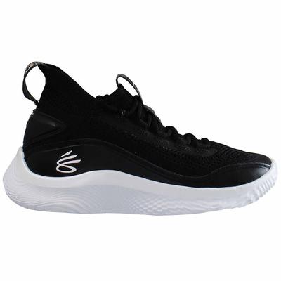 Under Armour Curry Fluss 8 Kinder schwarze Schuhe