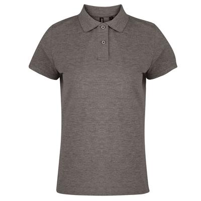 Asquith & Fox Damen/Damen schlichtes Kurzarm-Poloshirt (Holzkohle) Image