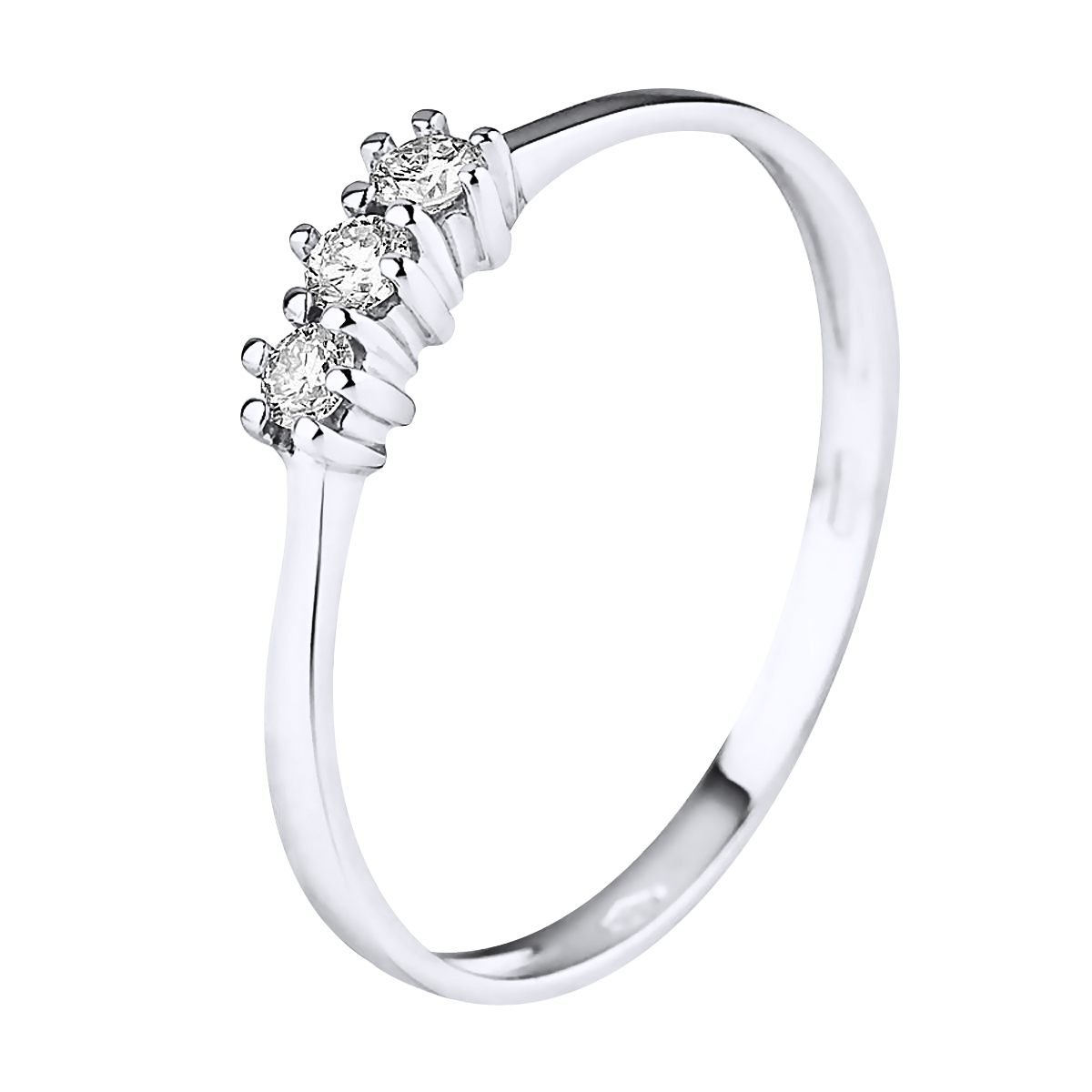 DIADEMA - Ring - Trilogie Diamant - Weißgold Image