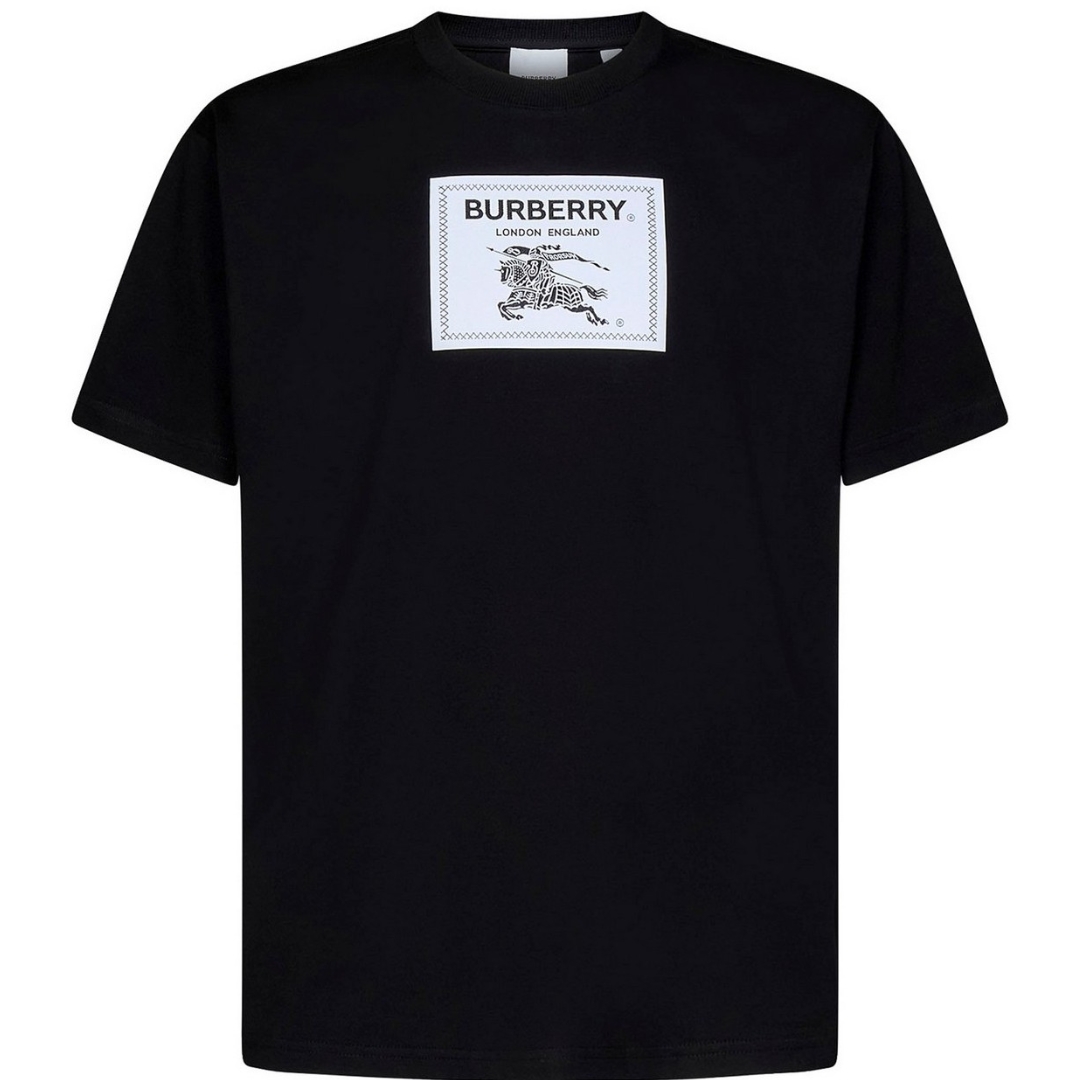 Burberry Box Logo Schwarzes T-Shirt Image