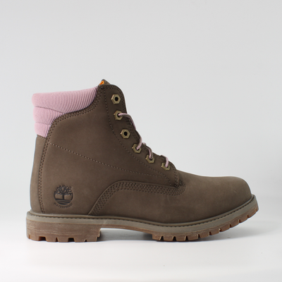 Timberland 6 Zoll Premium Navy Nubuck Leder Junioren Schnürstiefel A2F3U Image
