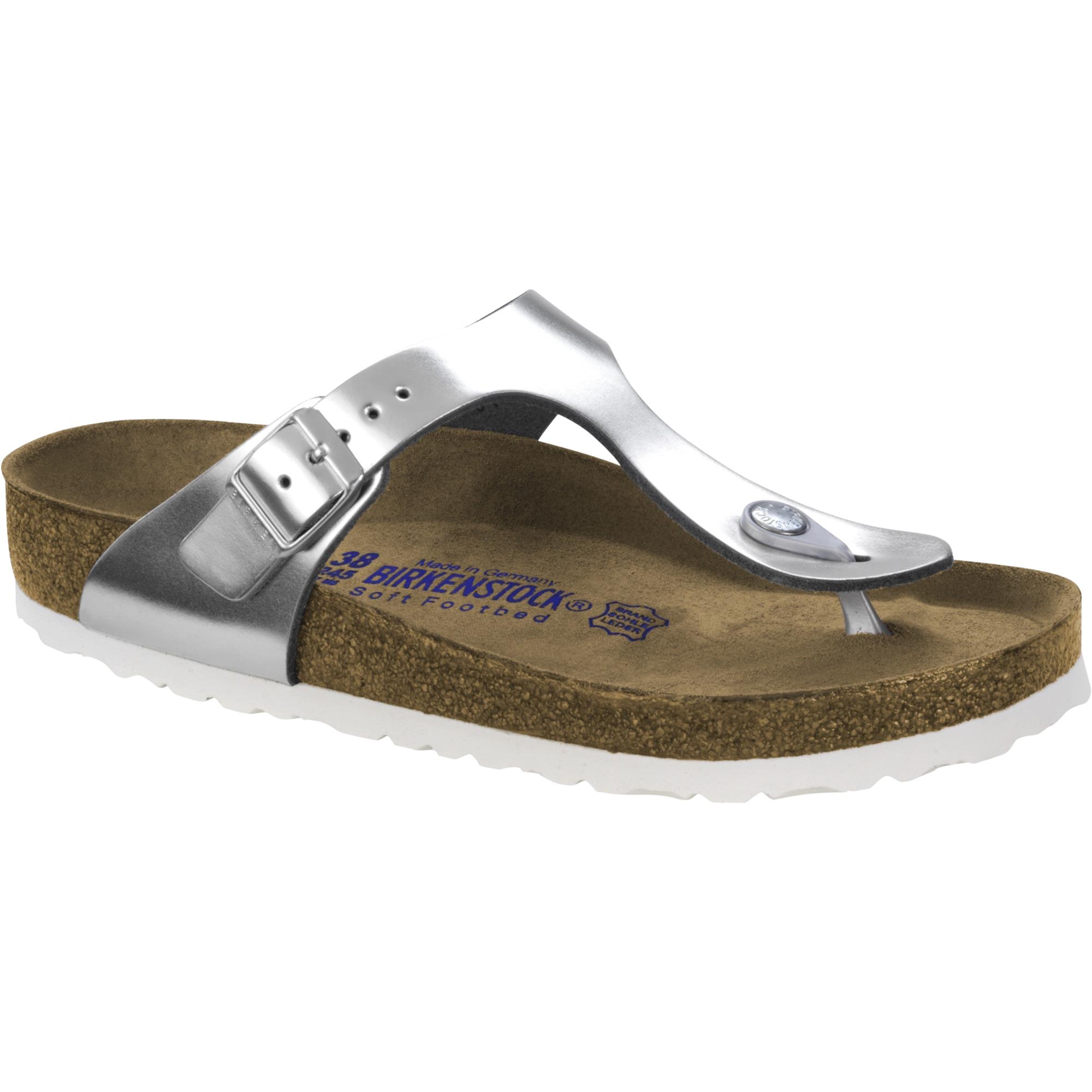 Birkenstock Gizeh Bs Regular Fit 1003674 Metallisch Silber
