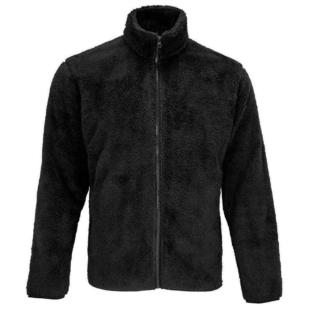 SOLS Unisex Erwachsene Finch Fluffy Jacket (Schwarz)