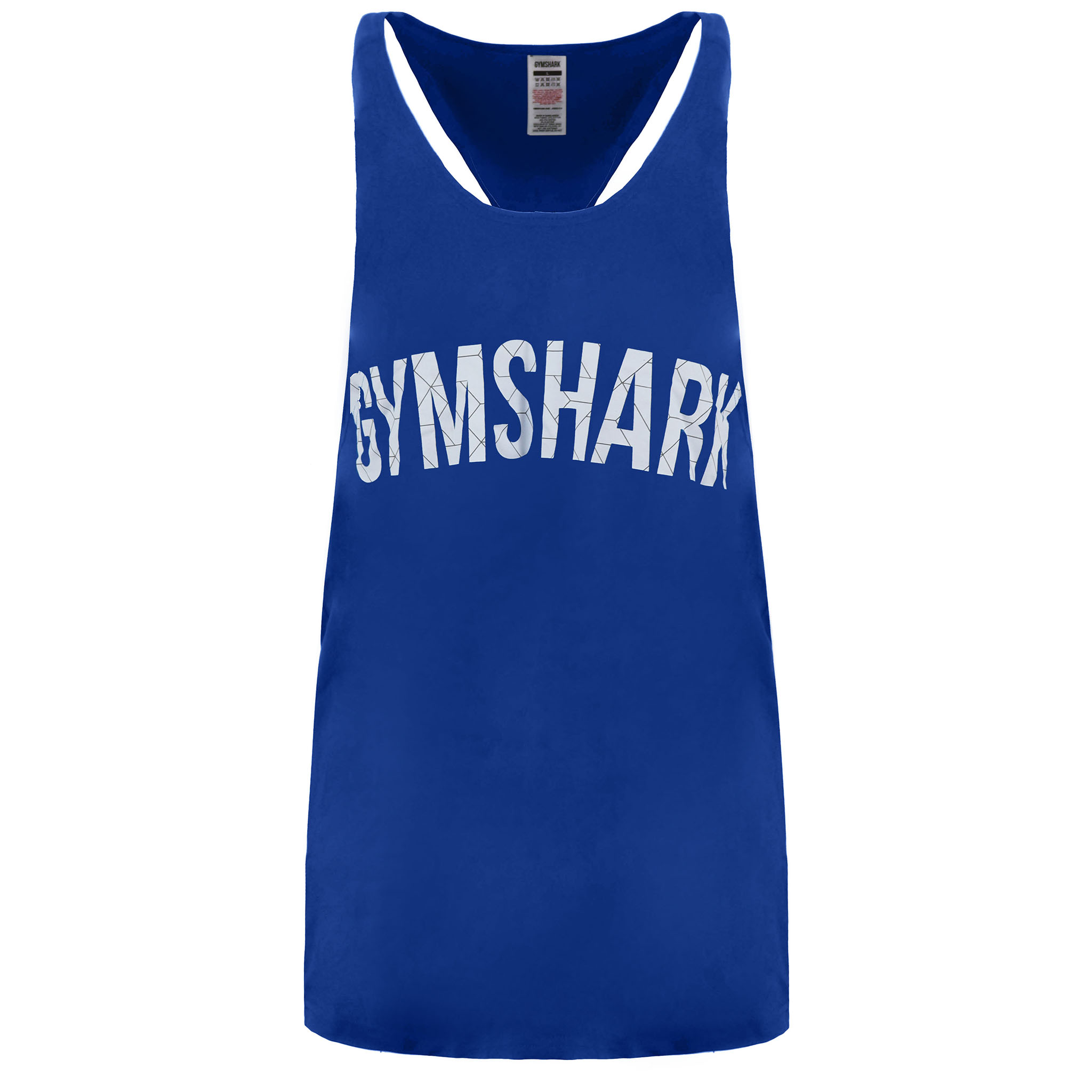 Gymshark Bold Stringer Herren Blue Tanktop Top Image
