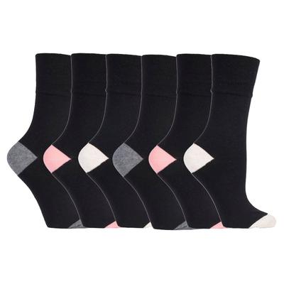 Gentle Grip - 6 Paar Damen Gentle Grip Nicht elastische Socken - SOLRP09HT Image
