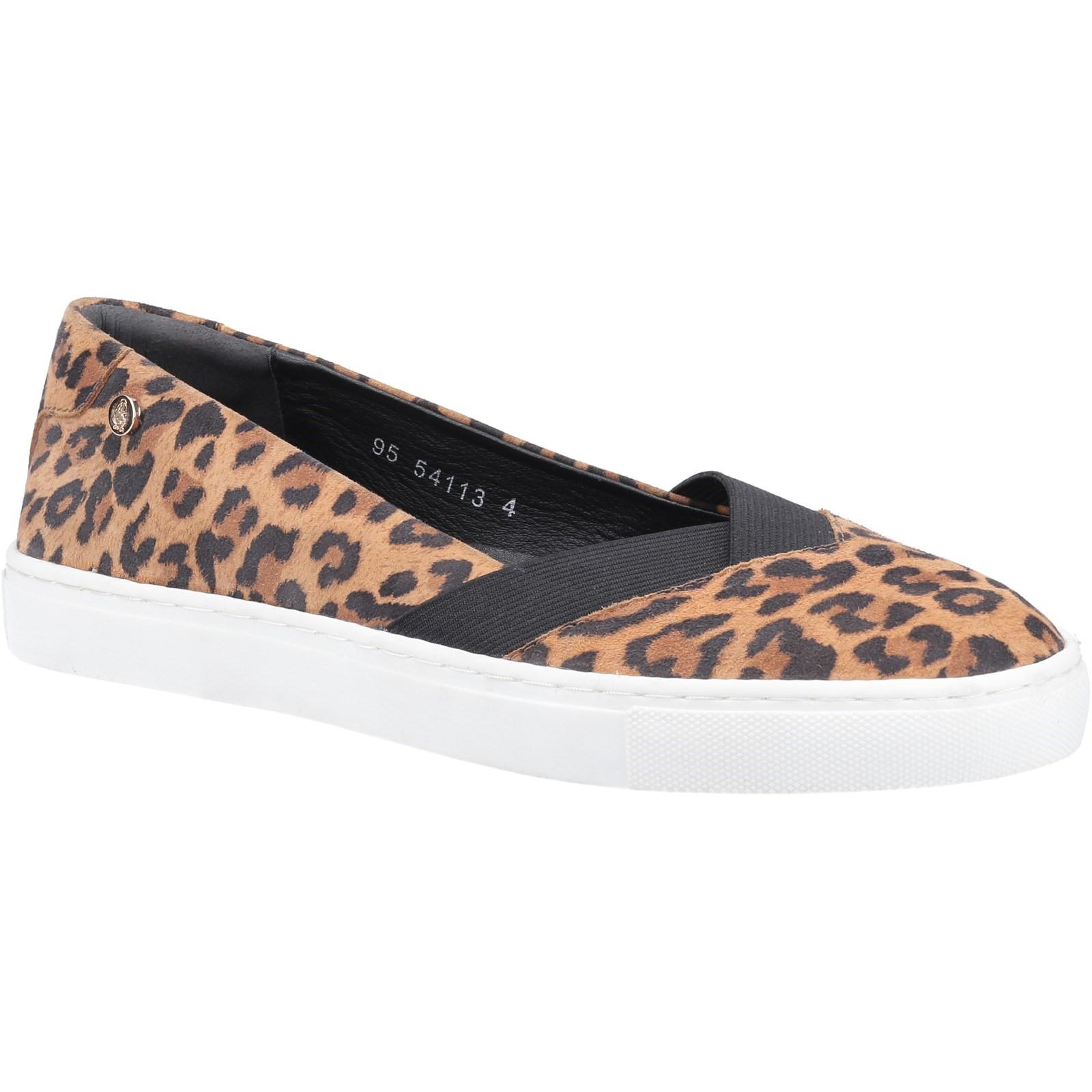 Hush Puppies Womens/Ladies Tiffany Leopard Print Wildleder Schuhe (Braun) Image
