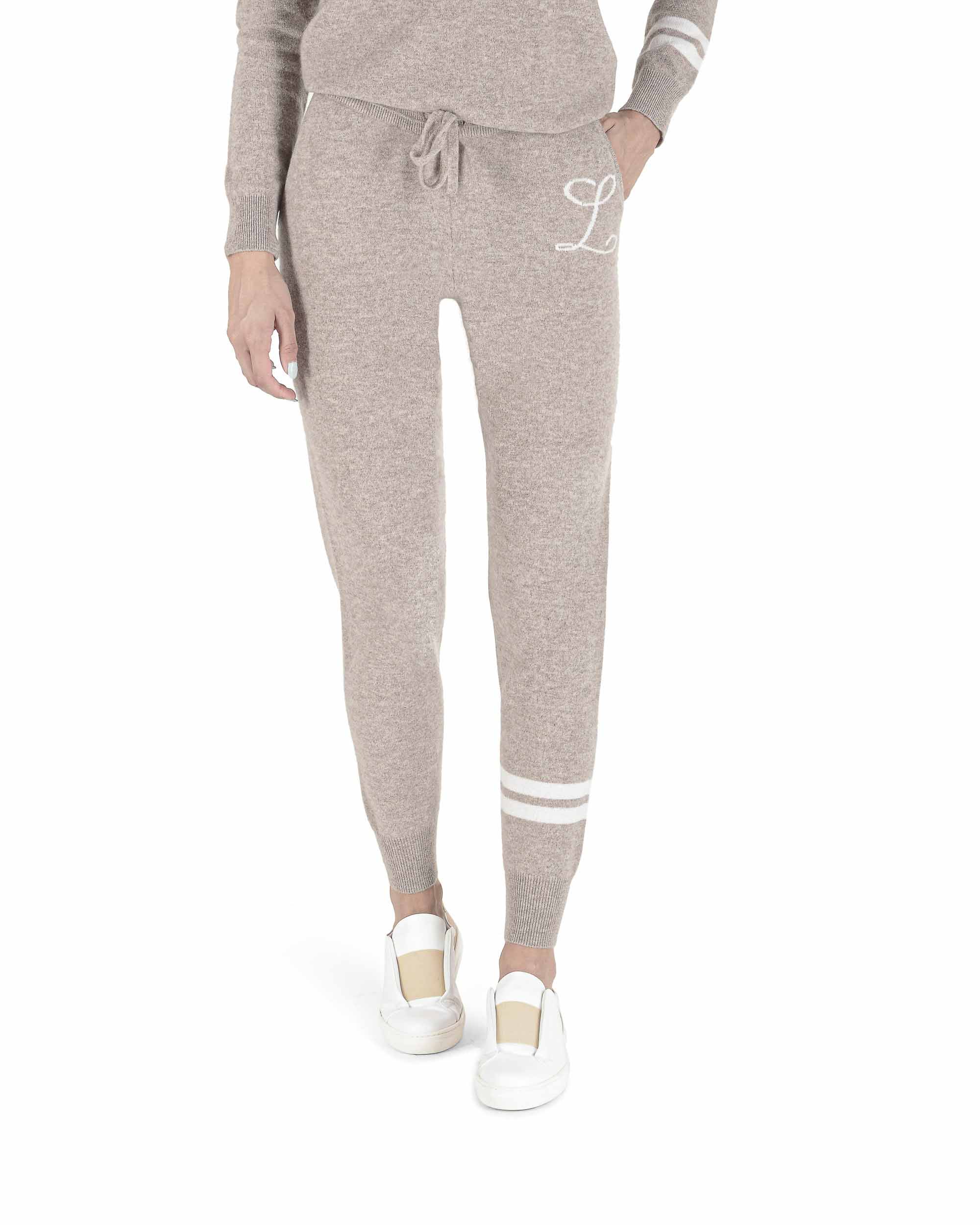 Pantalon De Survãªtement En Cachemire Crown Of Edinburgh Morningside Camel L Image