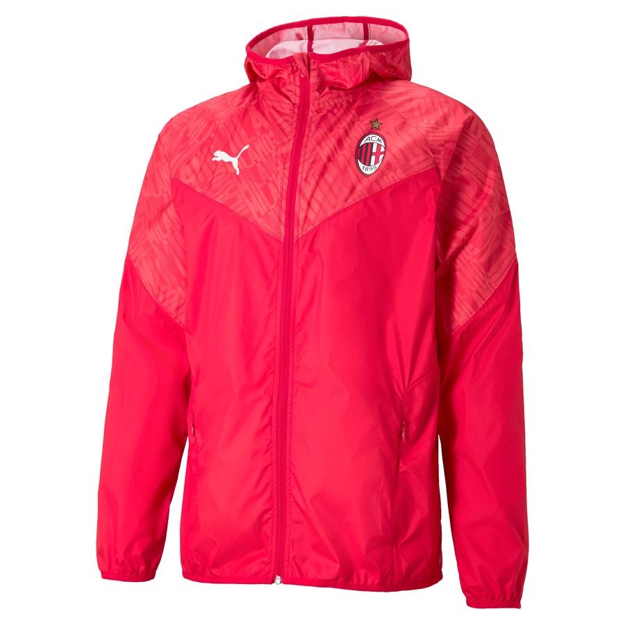 Puma AC Mailand 2020-21 Herren Rote Aufwärmjacke Image