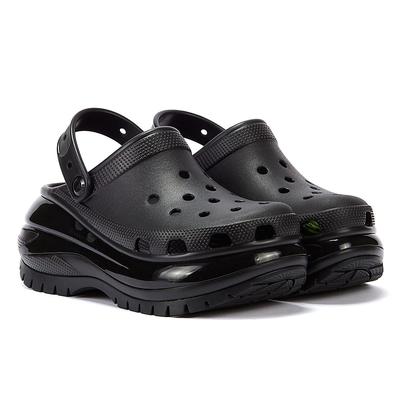 Crocs Classic Mega Crush Clog Damen Schwarz Sandalen