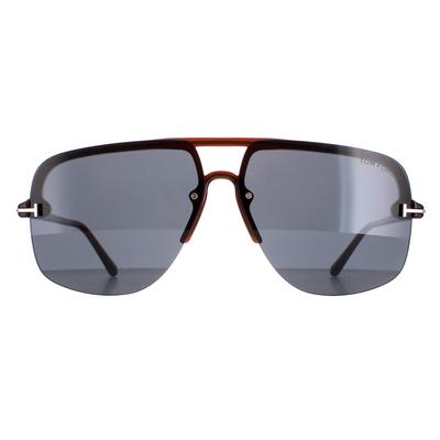 Tom Ford Aviator Herren Glänzend Hellbraun Blau Grau Hugo 02 FT1003