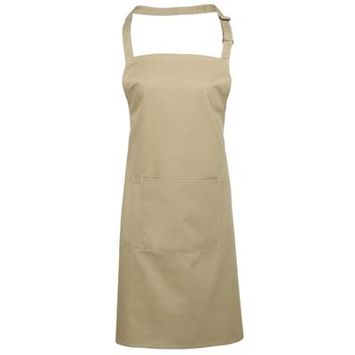 Premier Damen/Frauen Farben Bip Schürze mit Tasche (Khaki) Image