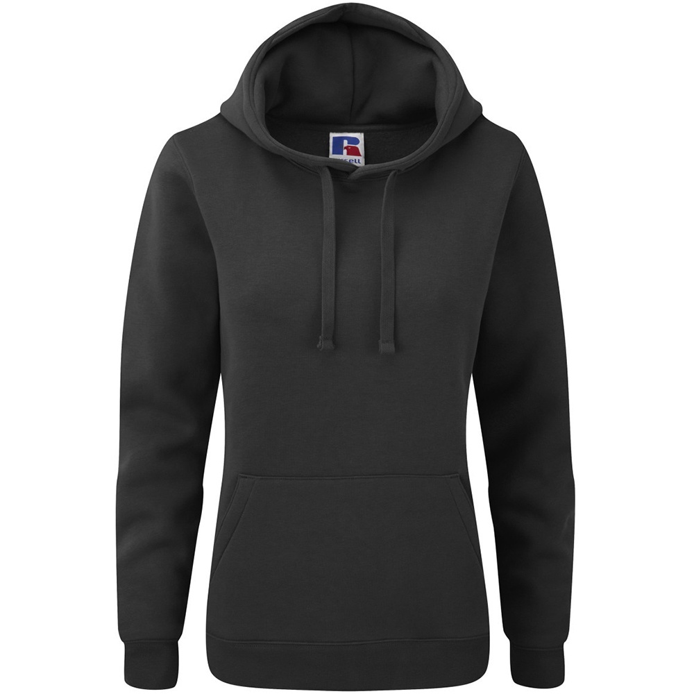 Russell Womens Premium Authentic Hoodie (3-Lagen-Gewebe) (Schwarz) Image