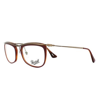 Persol Brillenfassungen PO3083V 1006 Bordeaux Rot 53mm Damen