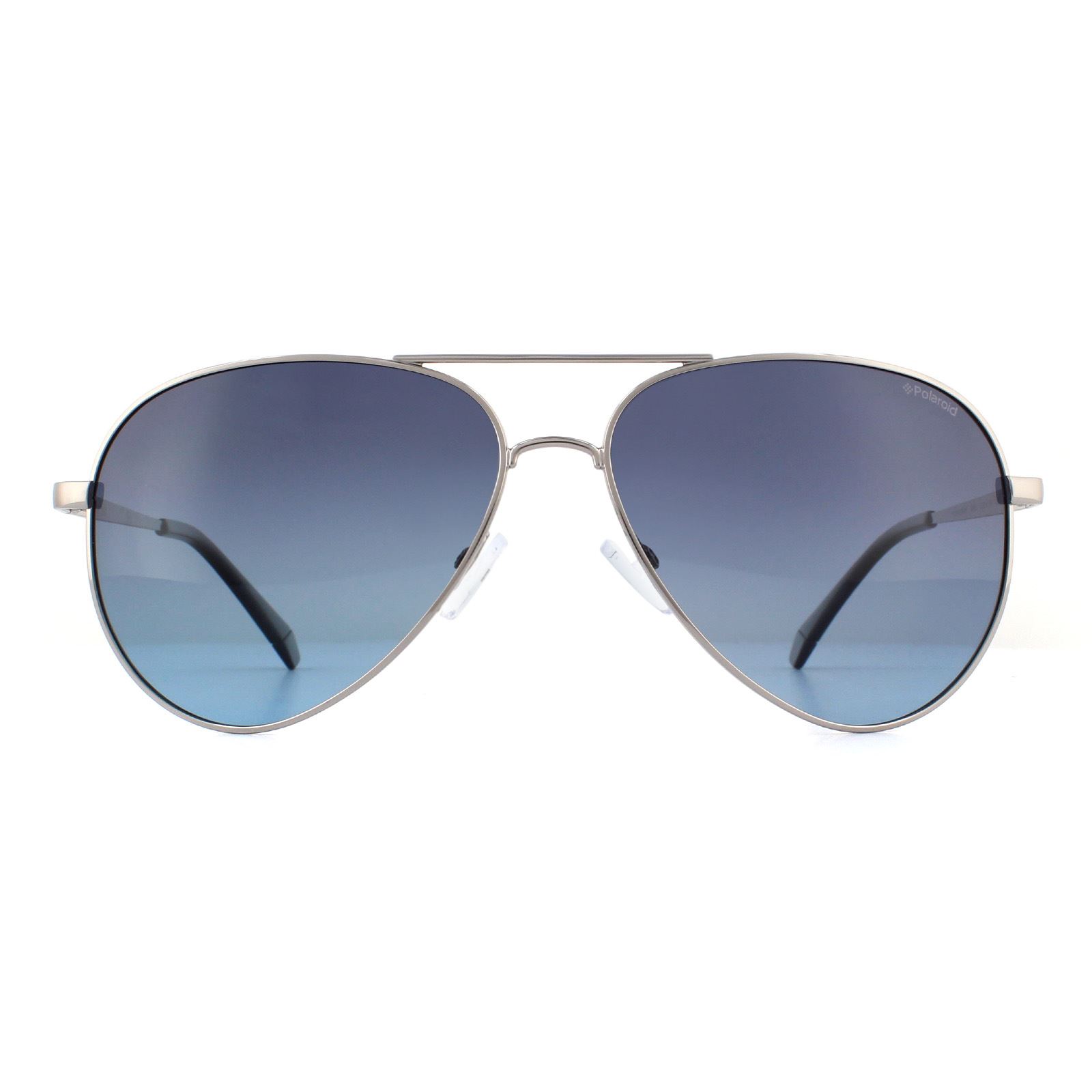 Polaroid Aviator Herren Ruthenium grau Gradient polarisierte Sonnenbrille Image
