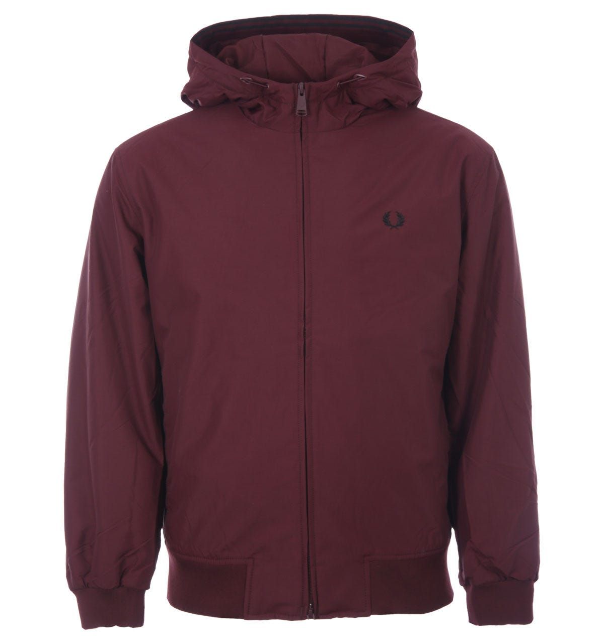 Veste capuche Brentham matelassée Fred Perry Pour Homme en Bordeaux Image