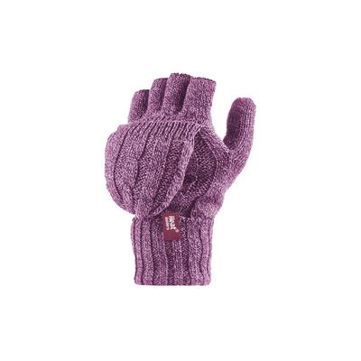 Women's Thermal Converter Fingerless Cable Knit 2.3 tog Handschuhe Image