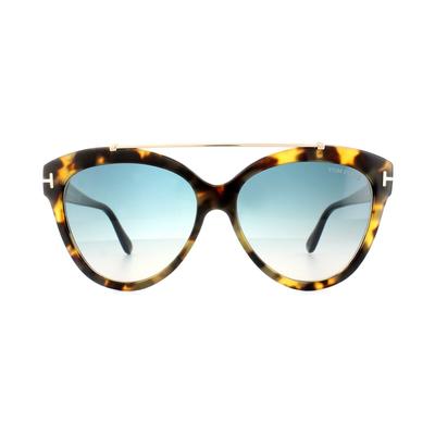 Tom Ford Sonnenbrille 0518 Livia 56W Havanna Blau Gradient