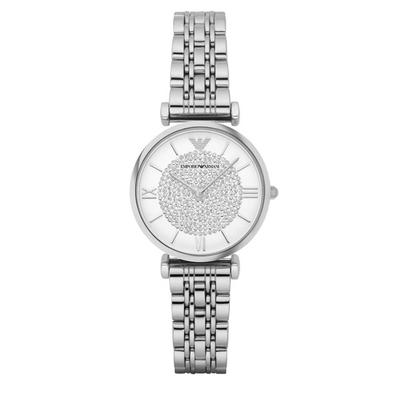 Emporio Armani Gianni T-bar Silber Damen Armbanduhr AR1925 Image